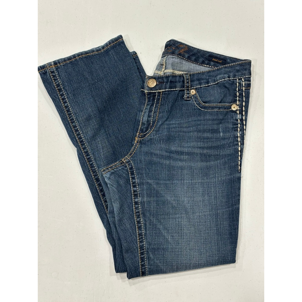 Seven7 Blue Boot Cut Denim Jeans, See Measurements For Woman’s Size - Picture 3 of 7
